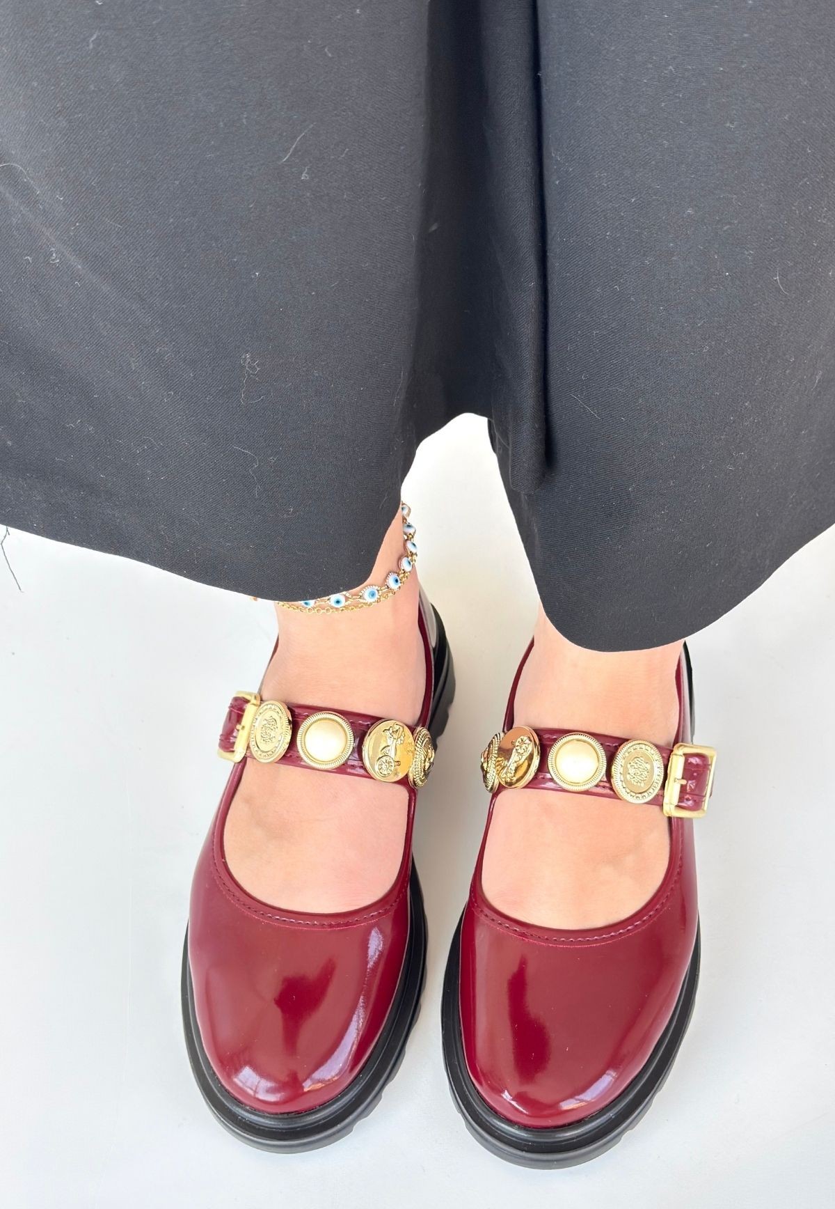 Okira Bordo Rugan Oxford Ayakkabı