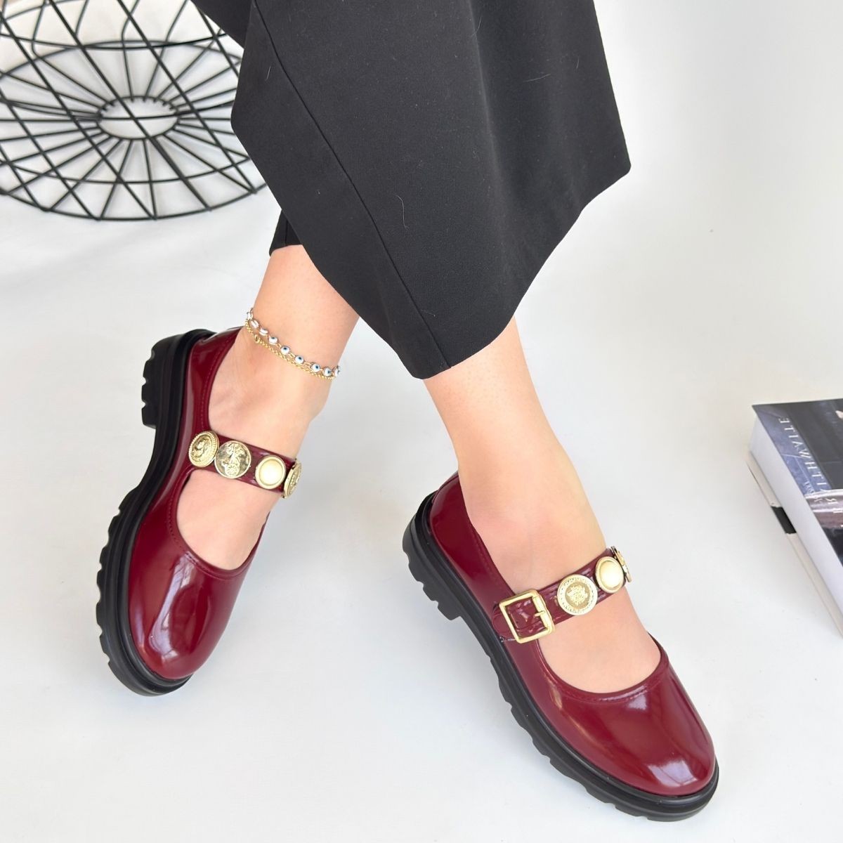 Okira Bordo Rugan Oxford Ayakkabı