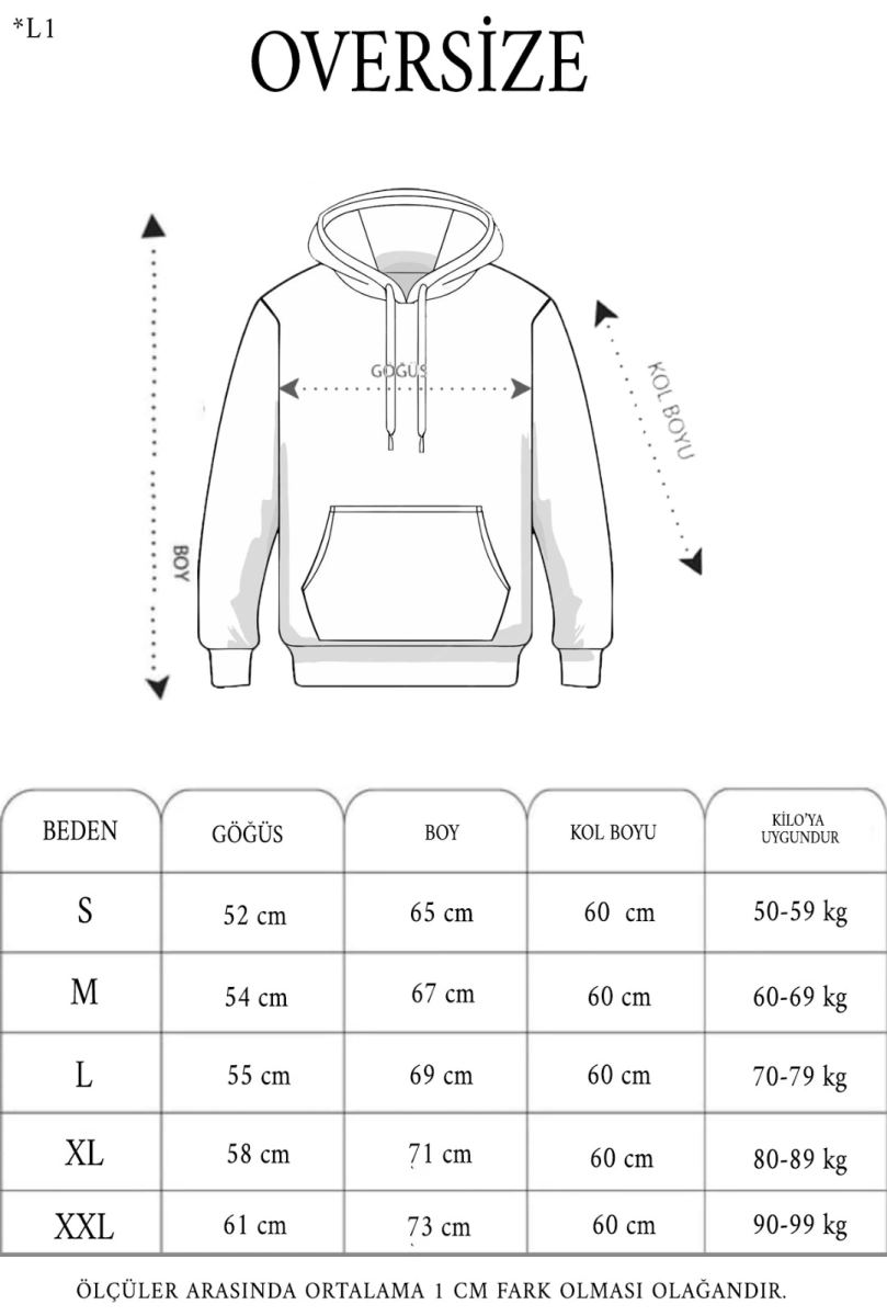 Erkek 3 İplik Pamuklu Kapüşonlu Cepli Oversize Hoodie Sweatshirt - Gri