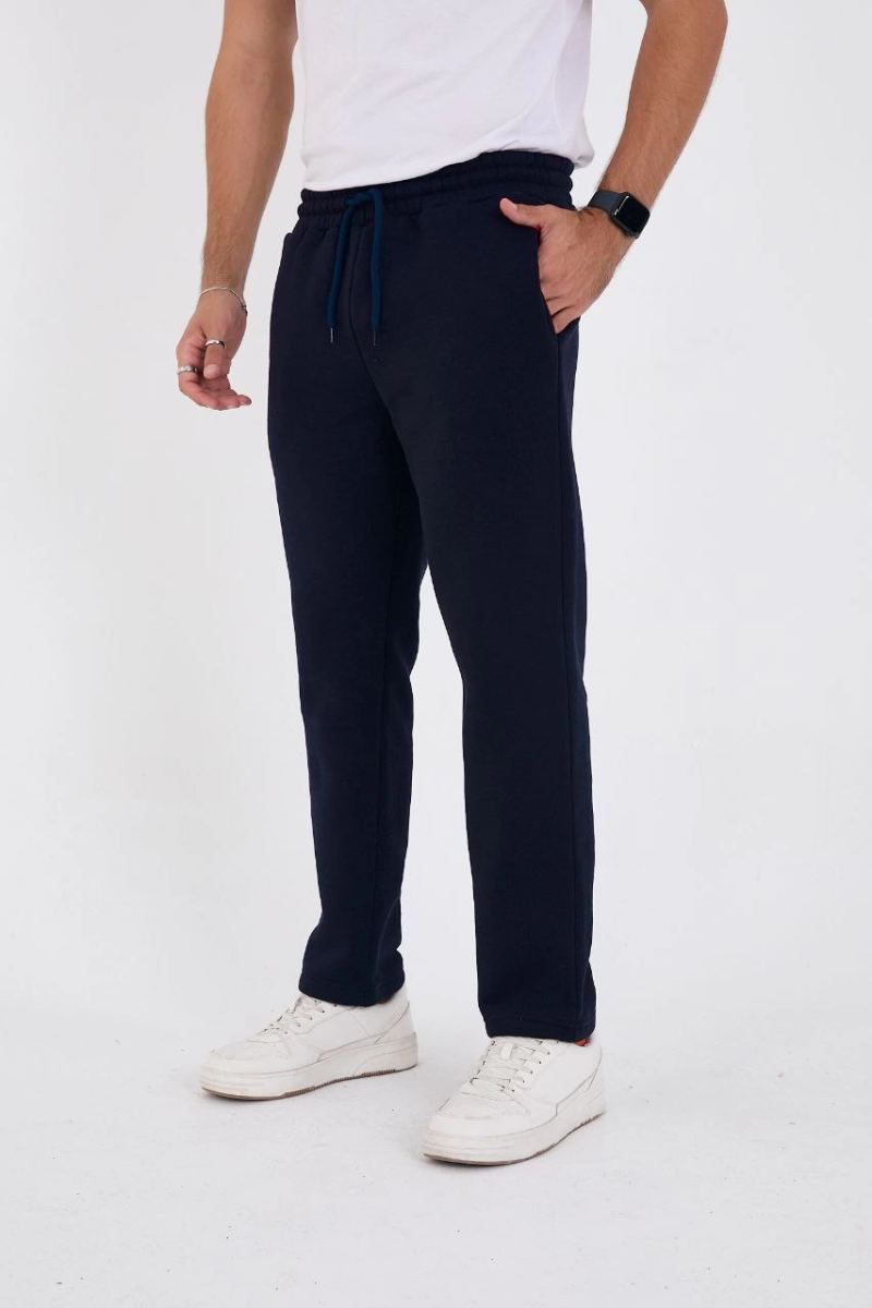 Erkek Üç İplik Basic Eşofman Pantolon - Lacivert